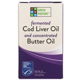 Green Pasture Fermented Cod Liver Oil And Concentrated Butter Oil Blend - 120 Capsules