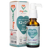 MyVita Natural Vitamin K2 + D3 - 30 ml