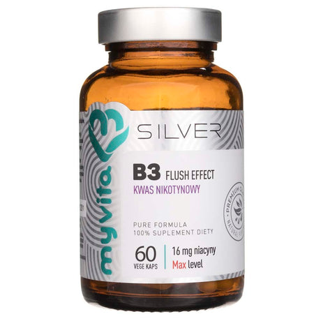 MyVita Vitamin B3 (Nicotinic Acid) - 60 Veg Capsules